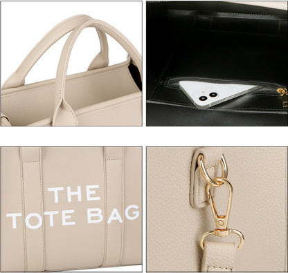 Tote Bags - Trendy Beige Leather Shoulder Bag – The Tote Bag