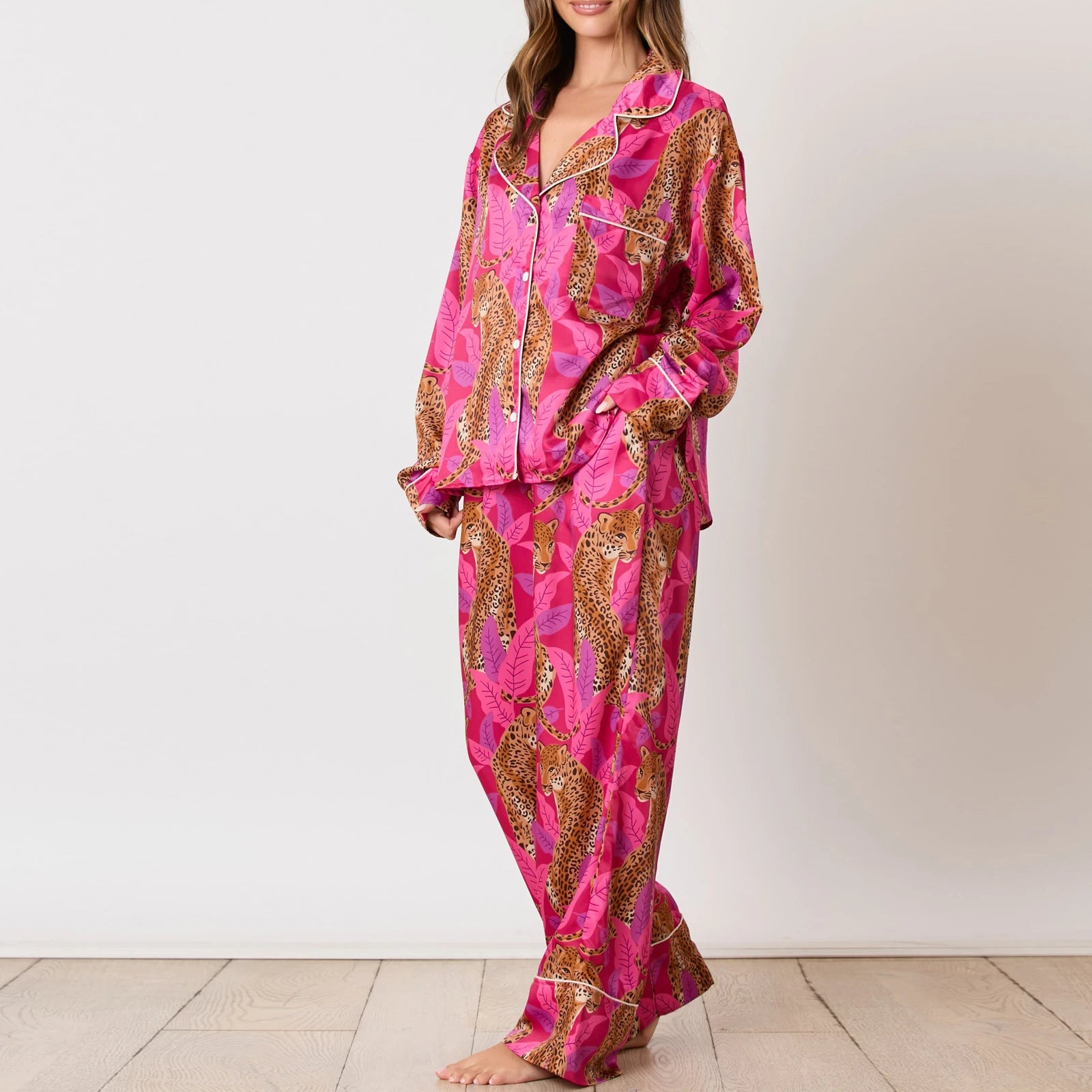 Pajamas - Fall Multicolor Pajamas Nightwear 2 Piece Pants and Shirt