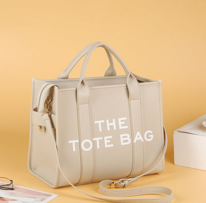 Tote Bags - Trendy Beige Leather Shoulder Bag – The Tote Bag