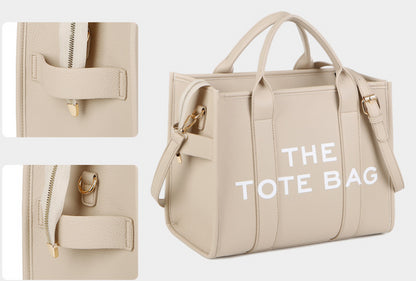 Tote Bags - Trendy Beige Leather Shoulder Bag – The Tote Bag