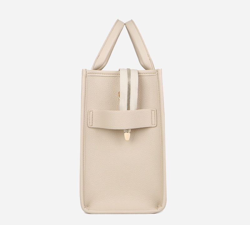 Tote Bags - Trendy Beige Leather Shoulder Bag – The Tote Bag