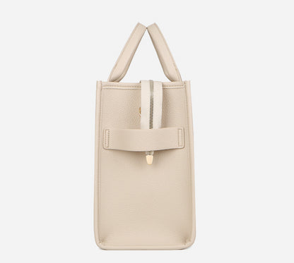 Tote Bags - Trendy Beige Leather Shoulder Bag – The Tote Bag