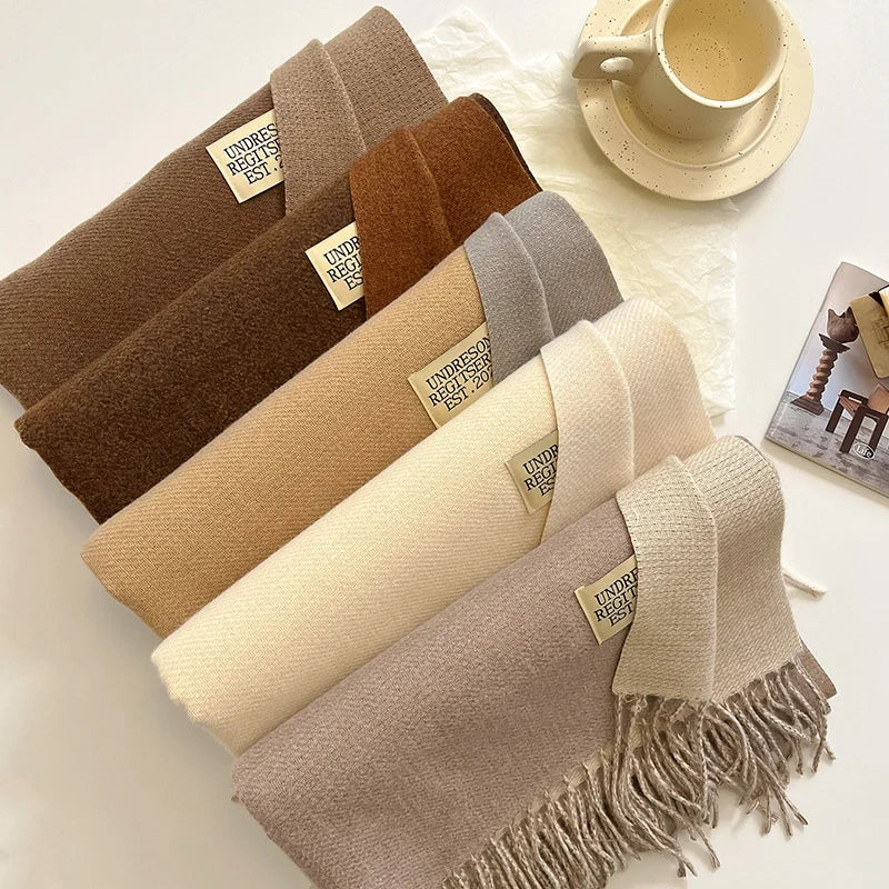 Scarfs- Faux Cashmere Pashmina Scarves Soft Scarf- - Chuzko Women Clothing