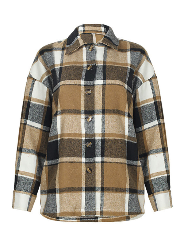 Shackets - Harmonious Plaid Flannel Shacket – Perfect to Mix-Match