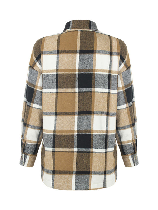 Shackets - Harmonious Plaid Flannel Shacket – Perfect to Mix-Match