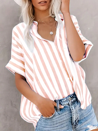 Shirts - Blue Stripe Summer Shirt