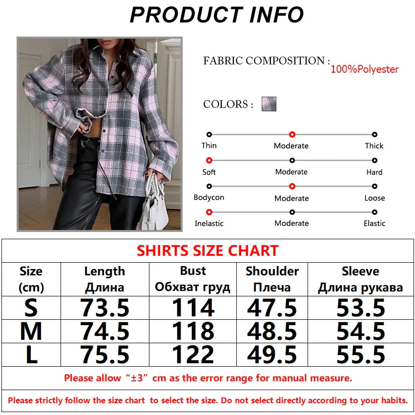 Shirts- Fall Rustic Plaid Shirt for Women- - Pekosa Women Fashion