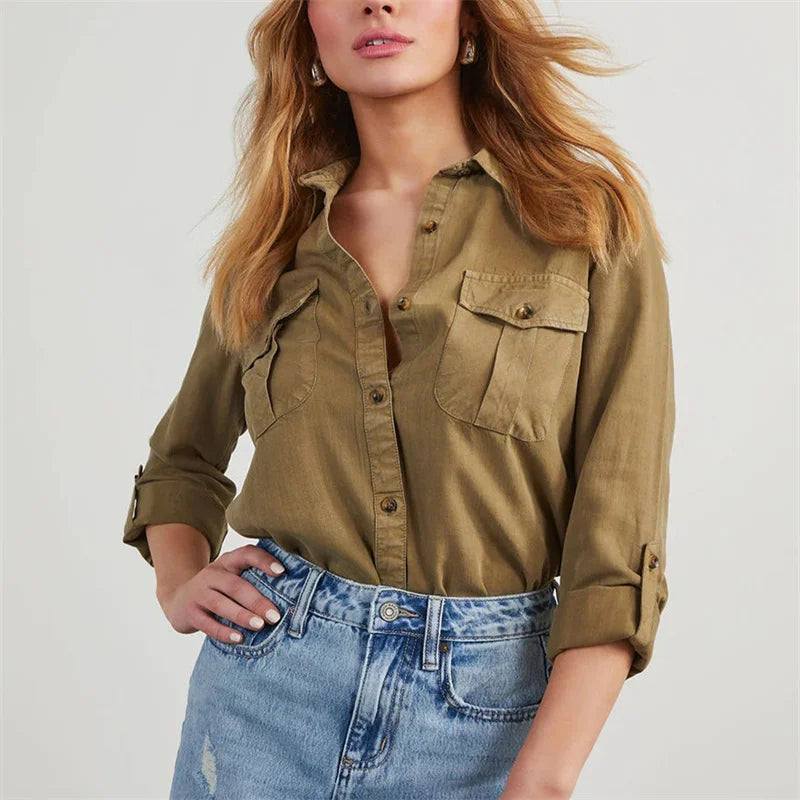 Shirts - Slim Fit Classic Denim Women Shirt