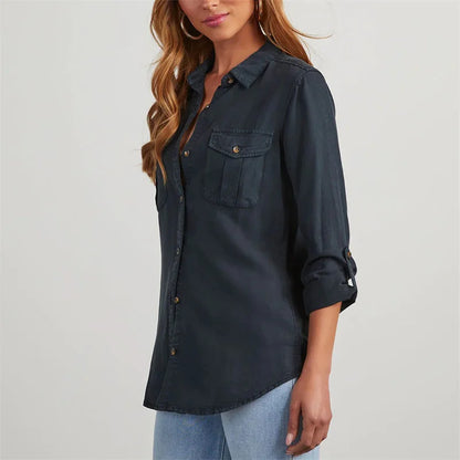 Shirts - Slim Fit Classic Denim Women Shirt