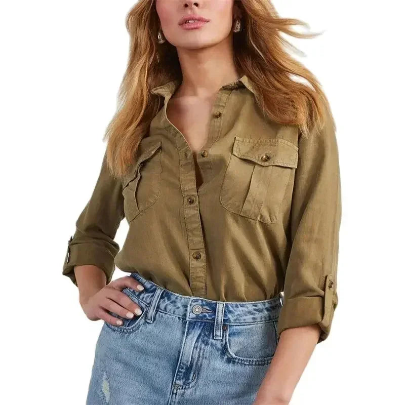 Shirts - Slim Fit Classic Denim Women Shirt