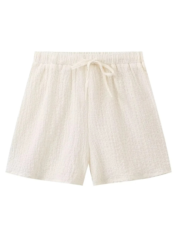 Shorts Set- Luxe Two-Piece Vacation Set for Sun-Soaked Days- - Pekosa Women Fashion