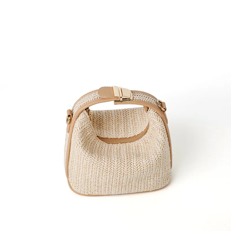 Shoulder Bags - Chic Tides Straw Crossbody