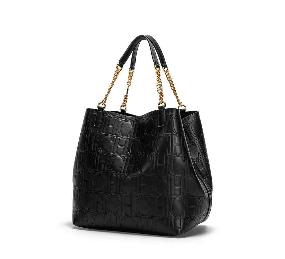 Shoulder Bags - Timeless Texture Handbag - Retro Deluxe