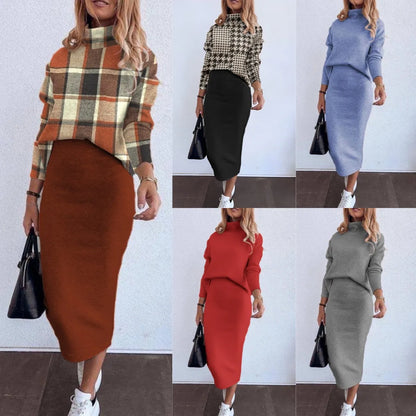 Skirts Matching Sets - Matching Skits & Top Outfit Set – Matching Set Long Sleeve Tops & Long Midi Skirts