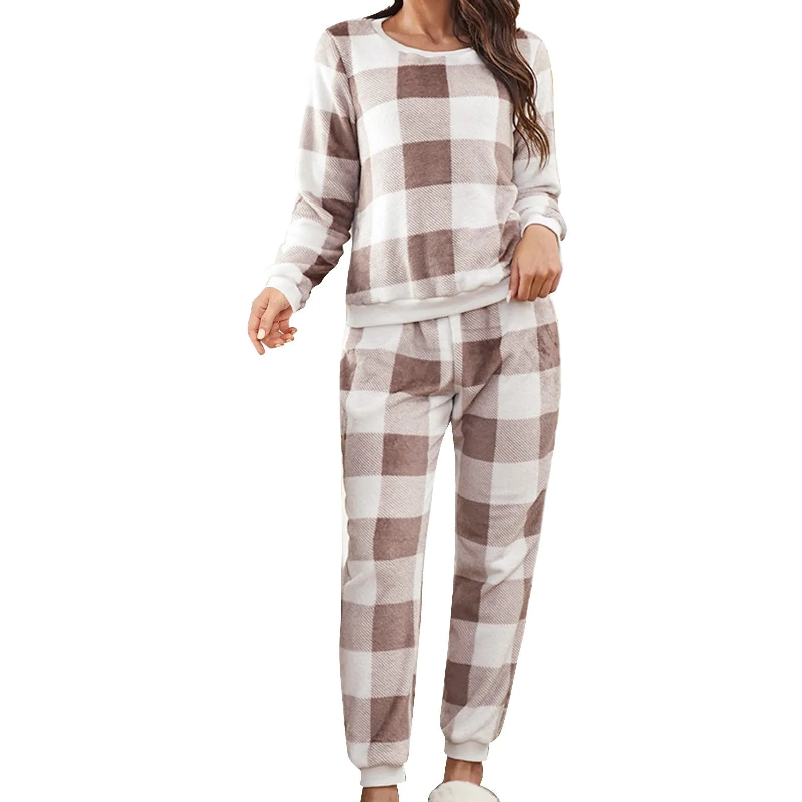 Sleepwear - Full Body Pajamas Suits – Warm Plaid Flannel Sleepwear