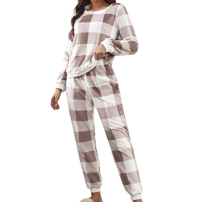 Sleepwear - Full Body Pajamas Suits – Warm Plaid Flannel Sleepwear