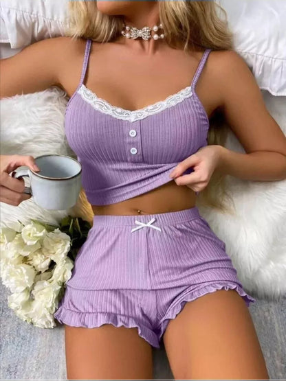 Sleepwear - Night Whisper Ribbed Two-Piece Sleepwear