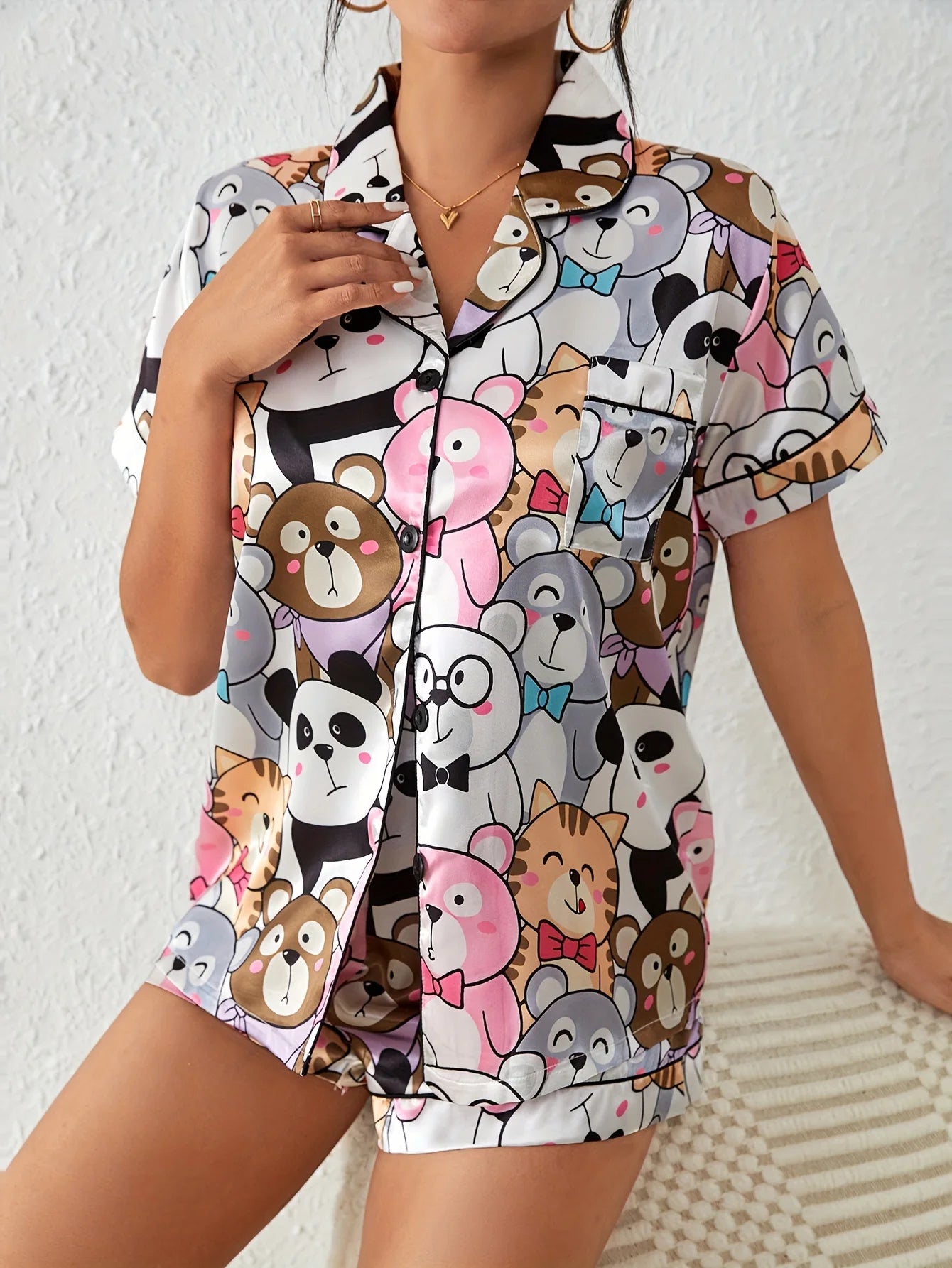 Sleepwear - Panda Party Pajama Set