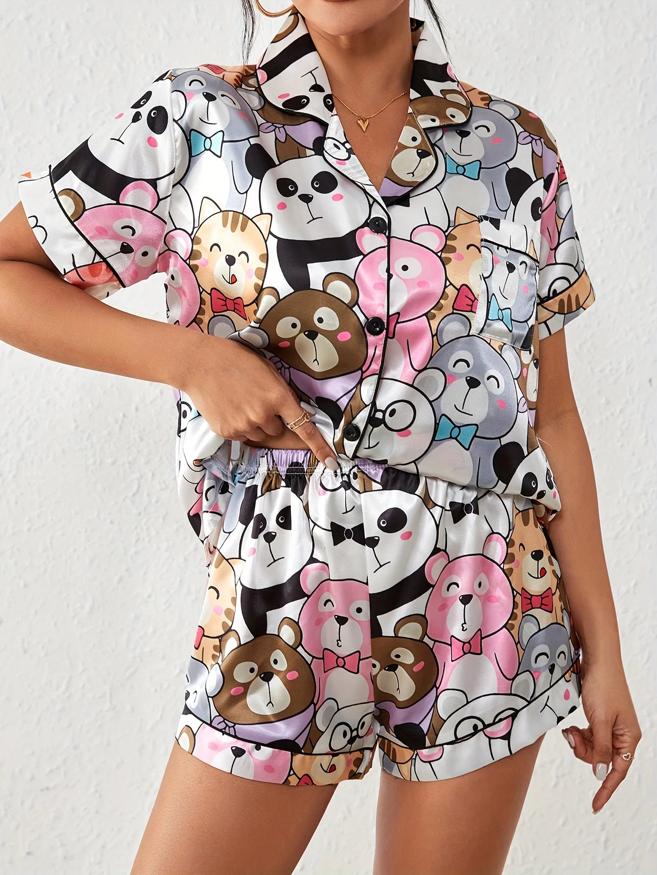 Sleepwear - Panda Party Pajama Set