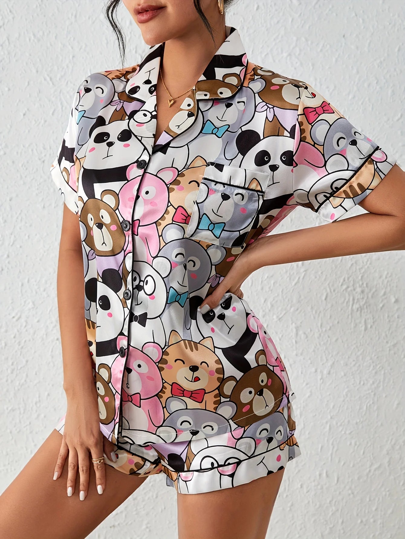 Sleepwear - Panda Party Pajama Set