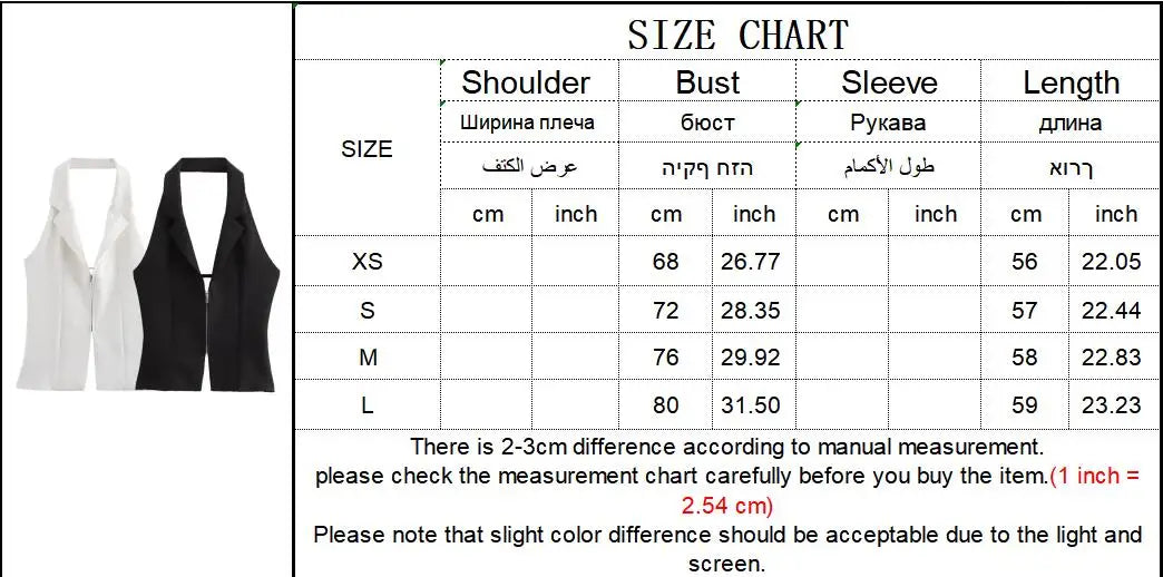 Sleeveless Blouses - Zip-Up Blouse Notch Backless Sleeveless Top