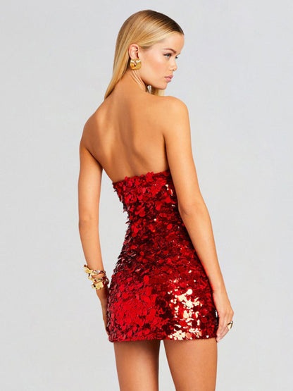 Sparkle Dresses - Sequin Disco Bodycon Dress for New Year's Eve