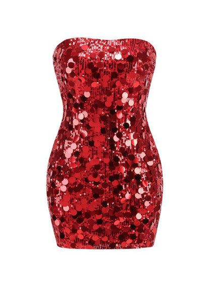 Sparkle Dresses - Sequin Disco Bodycon Dress for New Year's Eve