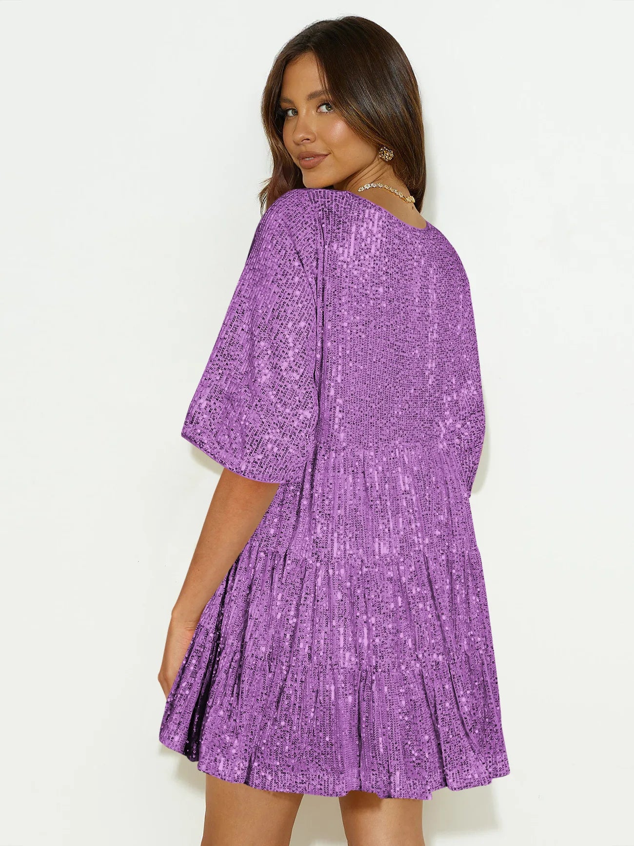 Sparkle Dresses- Sparkle Holiday Party Mini Dress