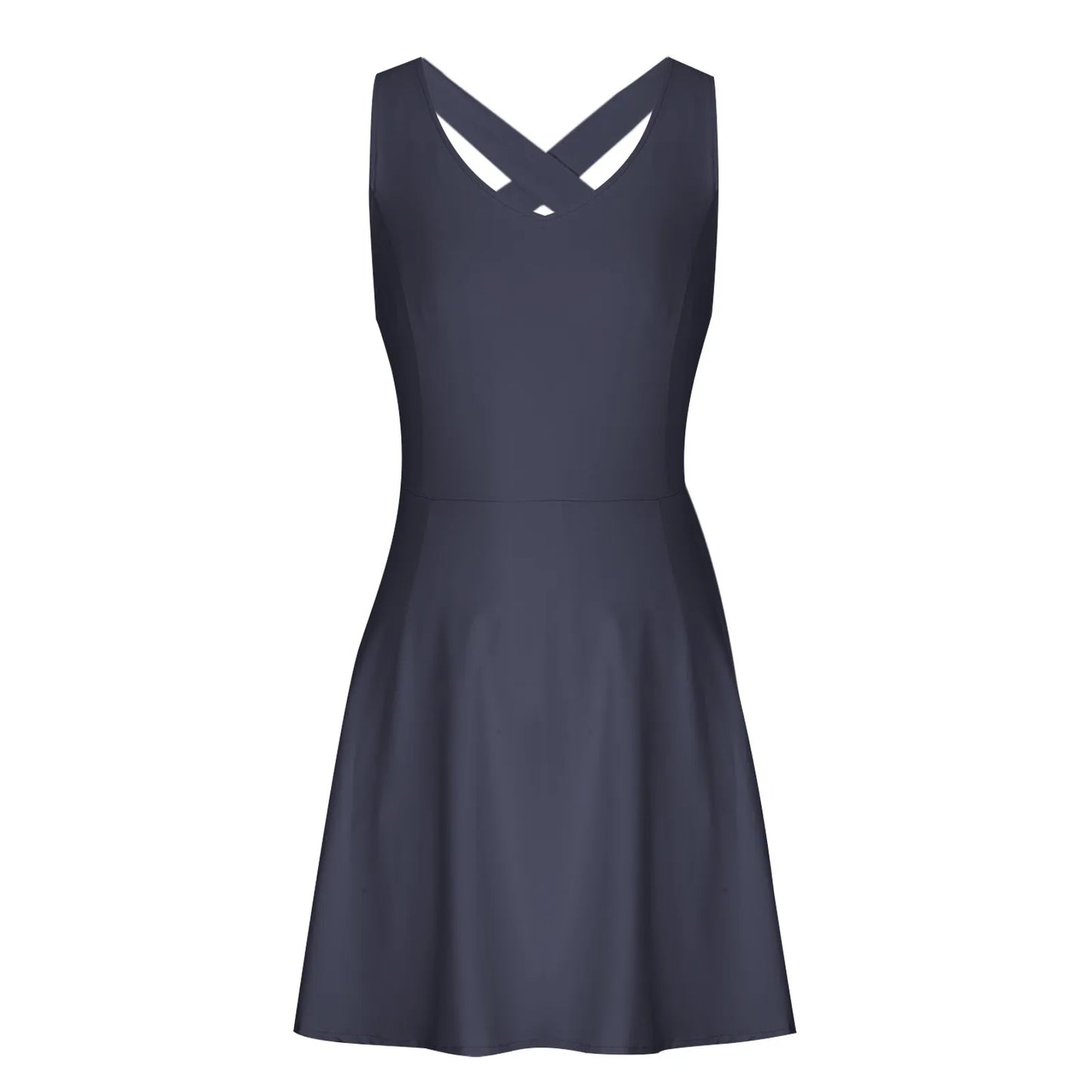 Sporty Dresses- Women's Ultimate Golf & Tennis Dress with Built-in Shorts- - Pekosa Women Fashion