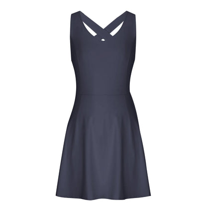Sporty Dresses- Women's Ultimate Golf & Tennis Dress with Built-in Shorts- - Pekosa Women Fashion