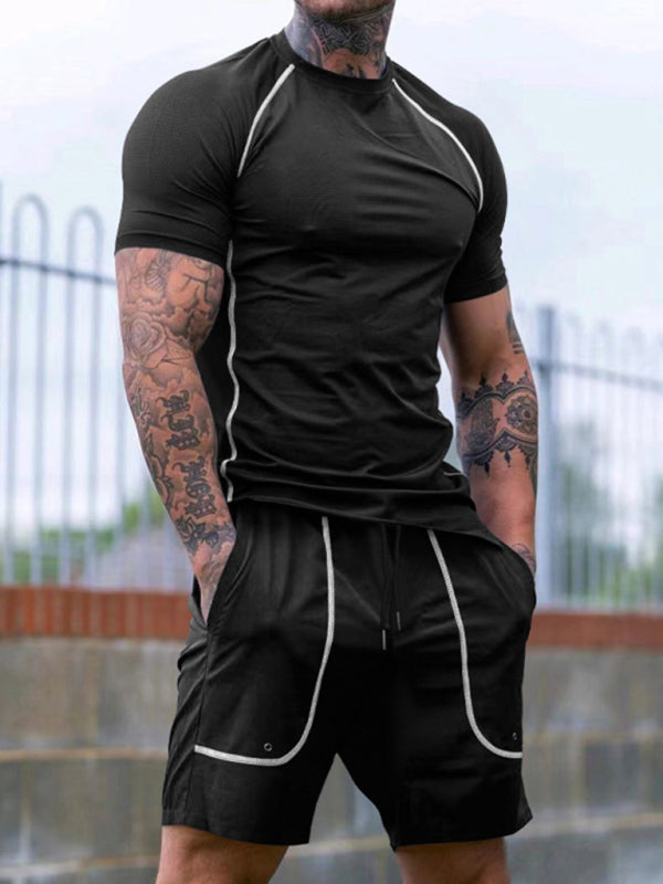 Sporty Outfits- Men’s Gym Workout Set - Sporty Shorts & T-Shirts for Active Living- - Pekosa Women Fashion