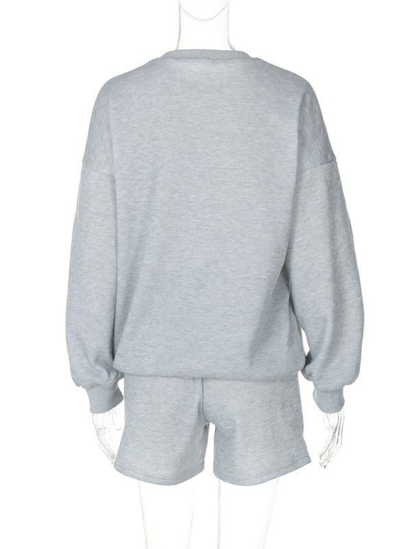 Sporty Outfits - Paris J'Adore Loungewear Set Shorts and Sweatshirts