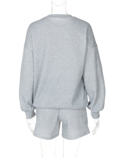 Sporty Outfits - Paris J'Adore Loungewear Set Shorts and Sweatshirts