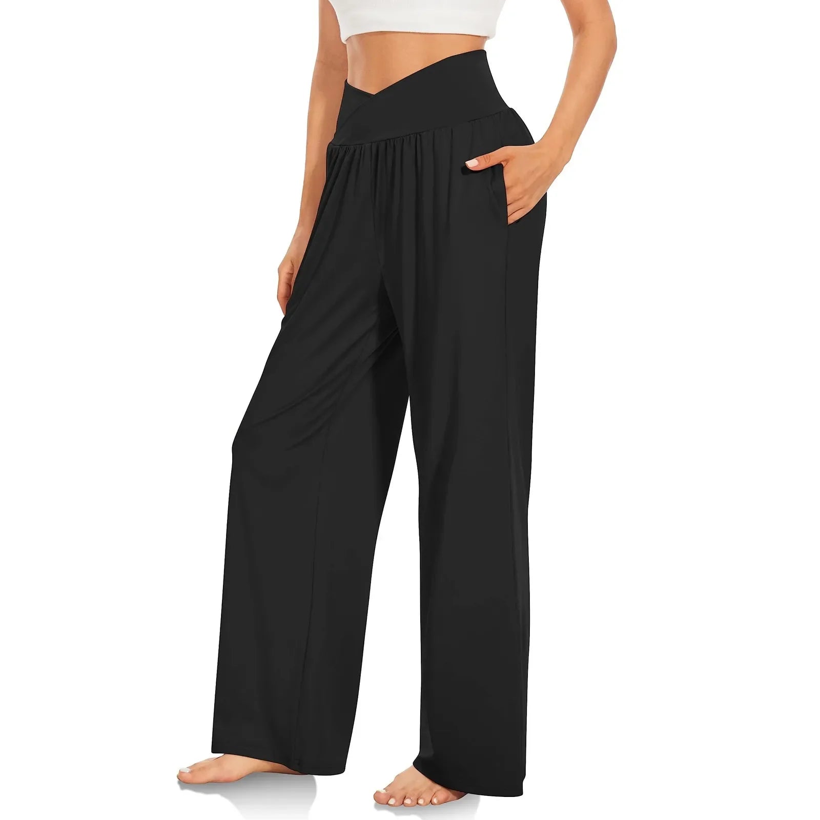 Summer Pants- Wide-Leg Pants Perfect for Everyday Casual Outfits- - Pekosa Women Fashion