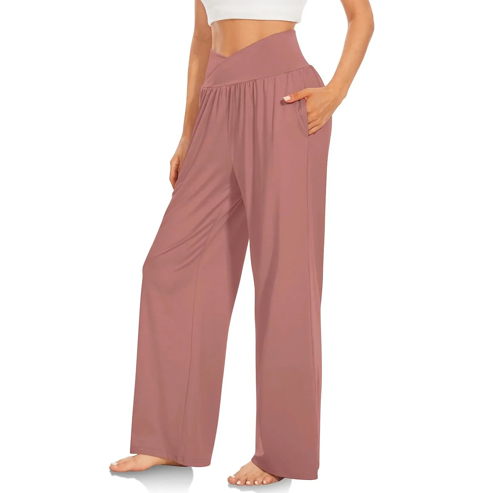 Summer Pants- Wide-Leg Pants Perfect for Everyday Casual Outfits- - Pekosa Women Fashion