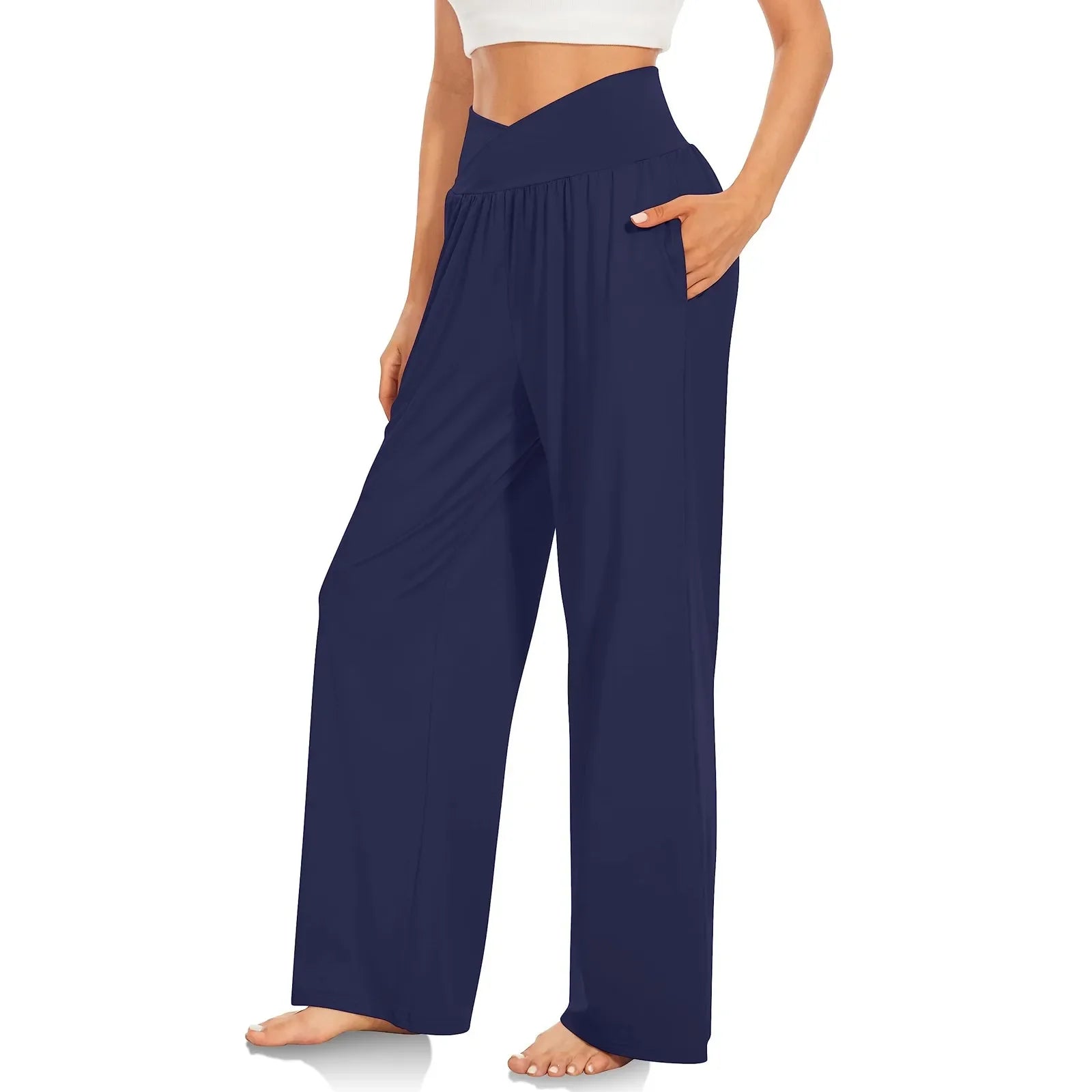 Summer Pants- Wide-Leg Pants Perfect for Everyday Casual Outfits- - Pekosa Women Fashion