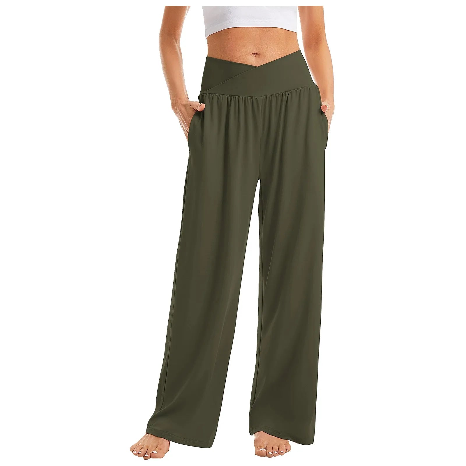 Summer Pants- Wide-Leg Pants Perfect for Everyday Casual Outfits- - Pekosa Women Fashion