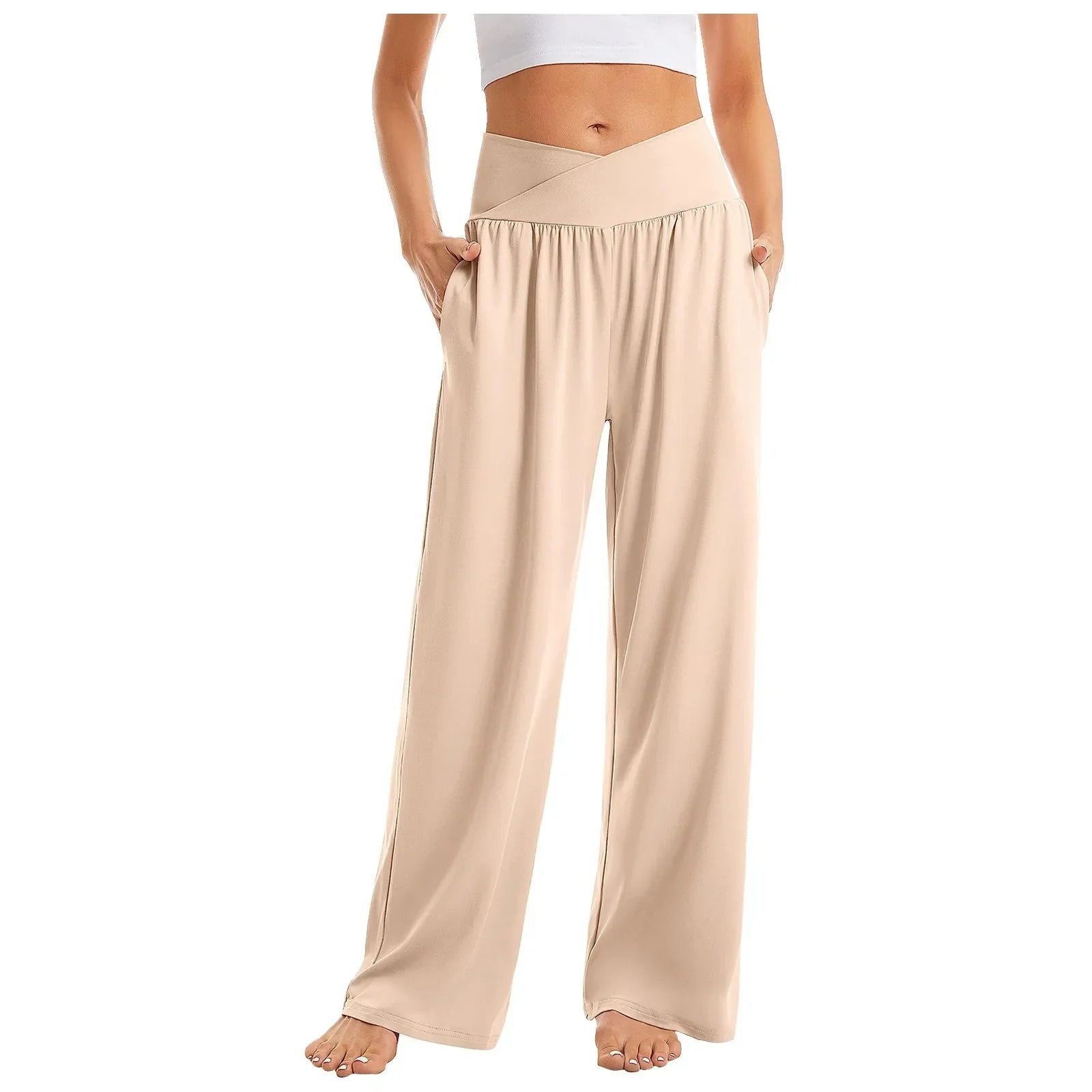 Summer Pants- Wide-Leg Pants Perfect for Everyday Casual Outfits- - Pekosa Women Fashion