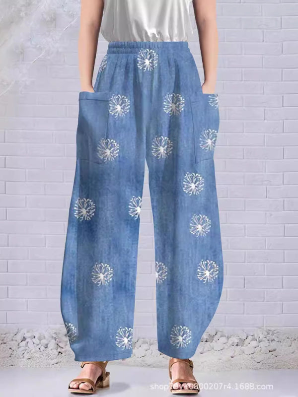 Summer Pants - Vibrant Boho Harem Pants for Yoga & Casual Wear