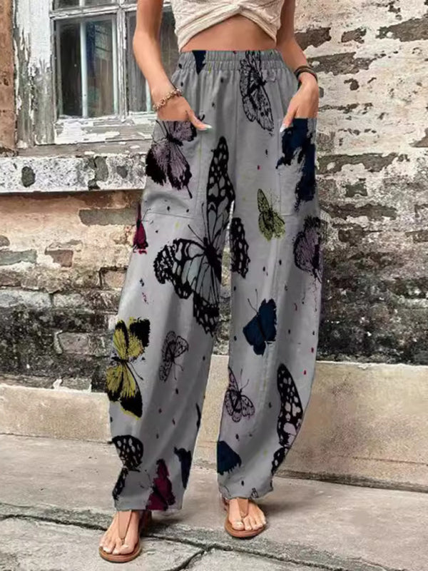 Summer Pants - Vibrant Boho Harem Pants for Yoga & Casual Wear