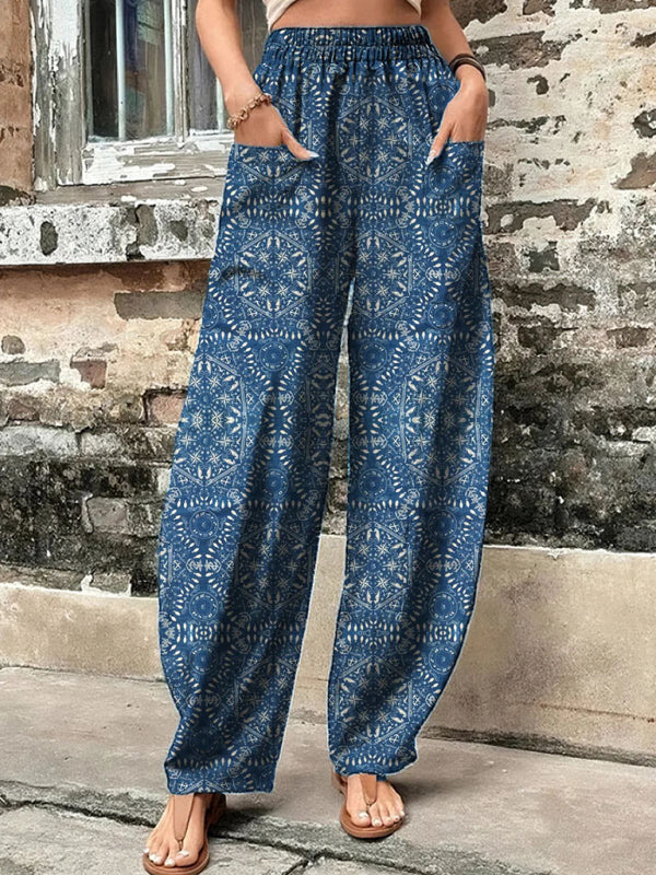 Summer Pants - Vibrant Boho Harem Pants for Yoga & Casual Wear