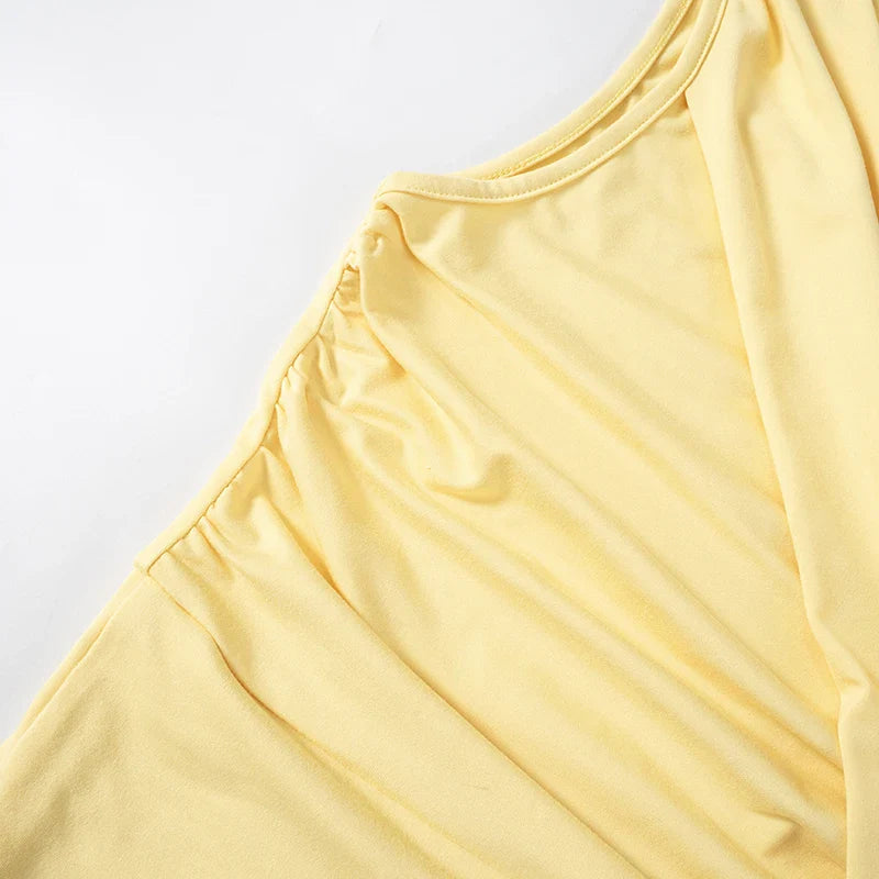 Summer One-Shoulder Side Detail Top for Sunny Days