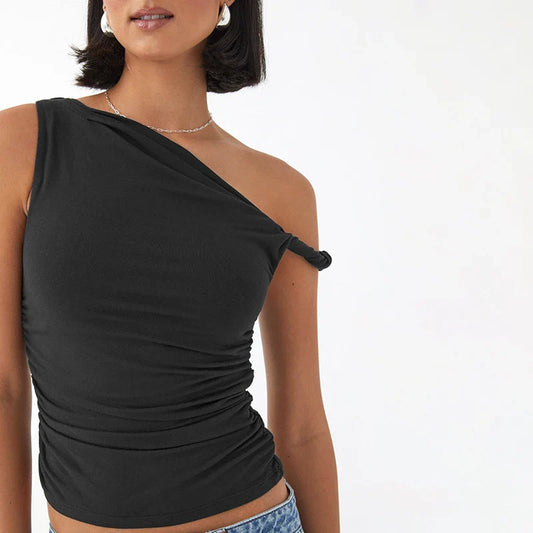 One-Shoulder-Slim-Fit-Top