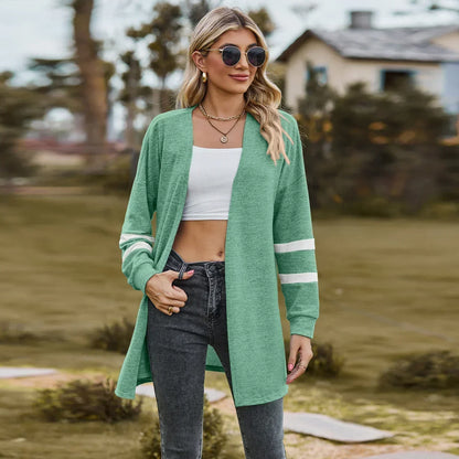 Sweater Cardigans- Essential Women's Cardigan for Year-Round Fashion- Green- Pekosa Women Fashion