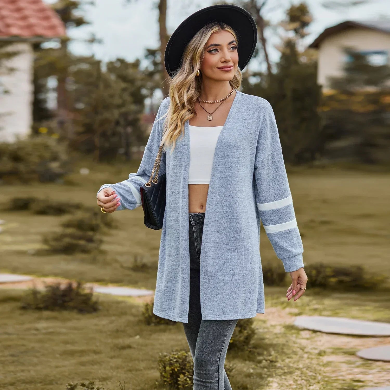 Sweater Cardigans- Essential Women's Cardigan for Year-Round Fashion- - Pekosa Women Fashion