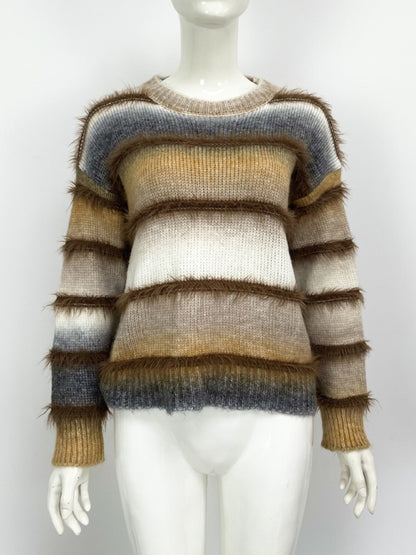 Sweaters - Boho Fringe Sweater Rainbow Jumper