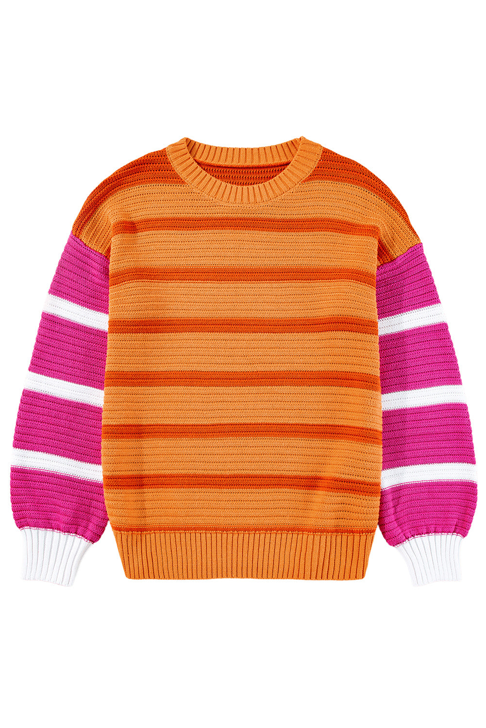 Sweaters - Colorblock Sweater for Fall/Winter Striped Jumper