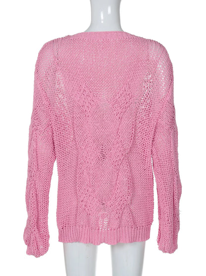 Sweaters - Distressed Sweater Modern Knit Jumper for Trendy Layering