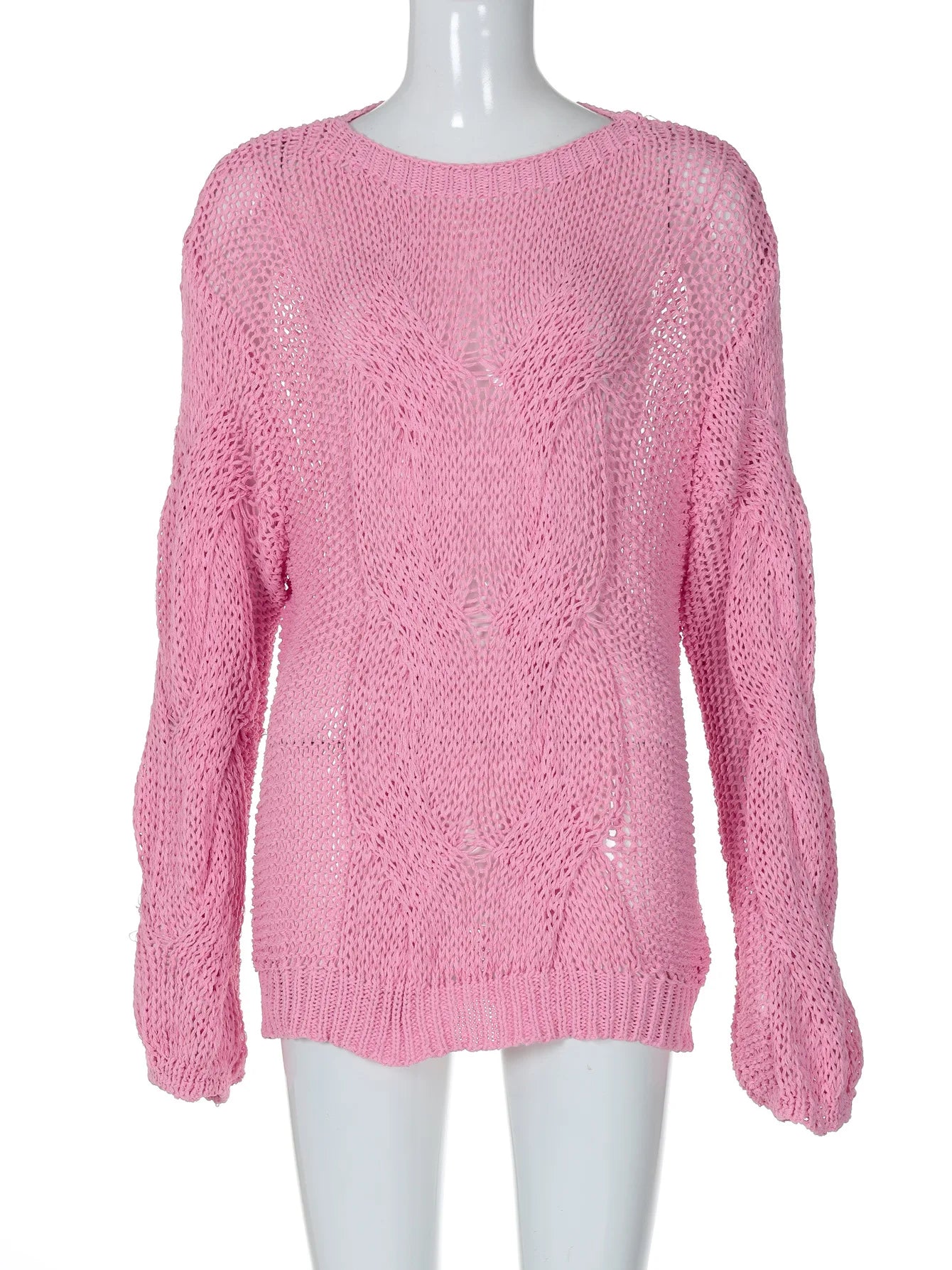 Sweaters - Distressed Sweater Modern Knit Jumper for Trendy Layering