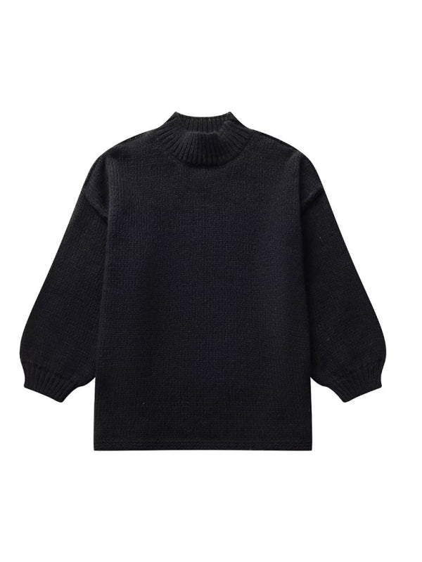 Sweaters - Exposed Seam Sweater Knit Oversized Jumper